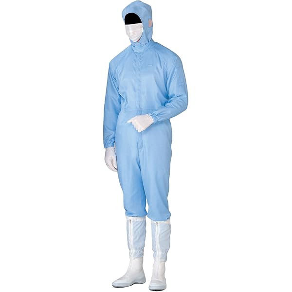 Amazon | アズワン クリーンスーツ クラス100 フード別 サイド